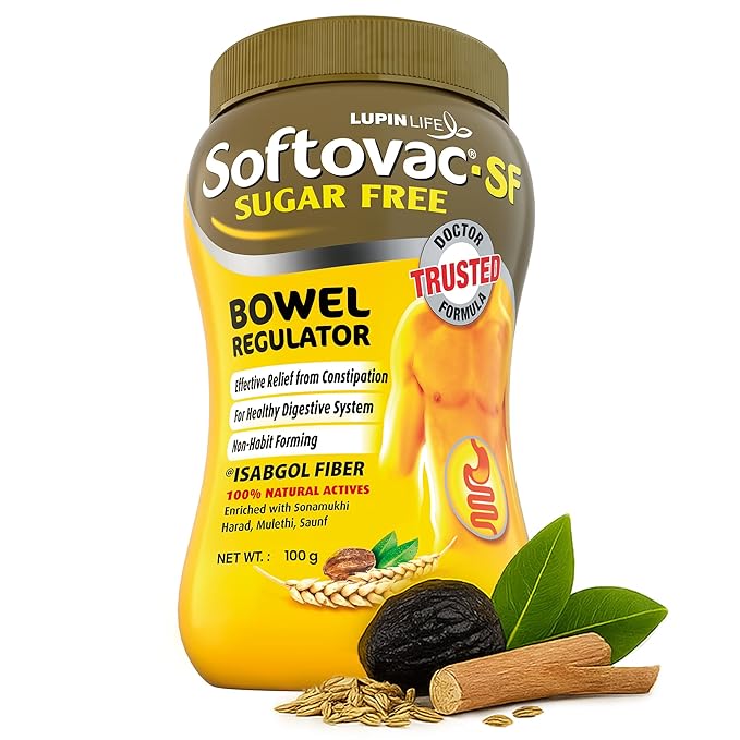 Softovac -SF Bowel Regulator Powder | For Constipation, Digestion & Liver Care | Stomach Care | Sugar-free