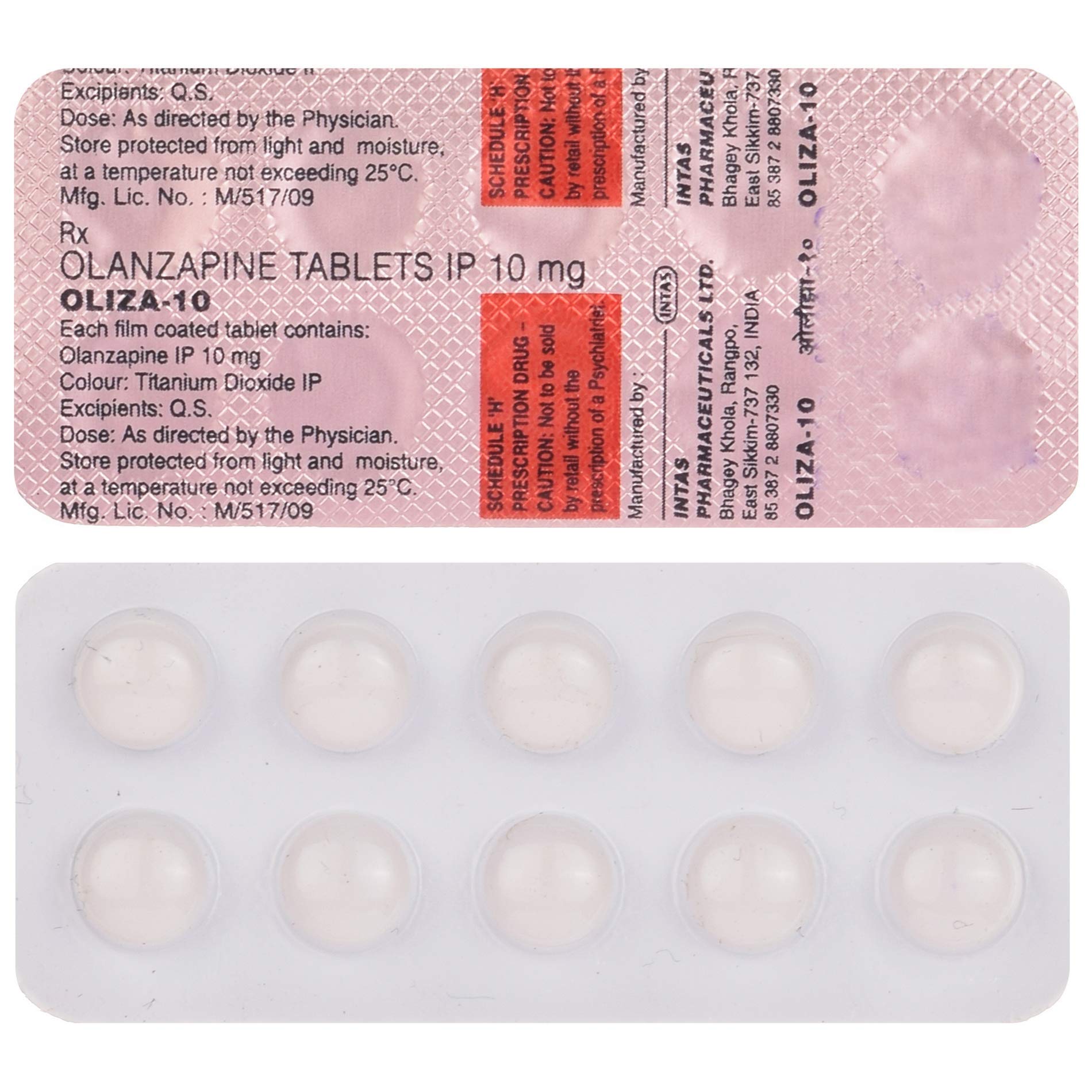 Oliza 10 Tablet 10 tablets