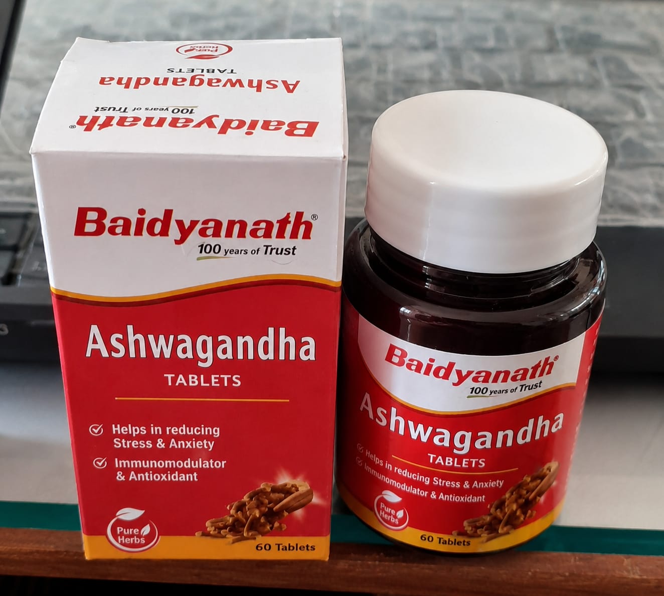 BAIDYANATH ASHWAGANDHA TABLETS -  (60 Tabs each)