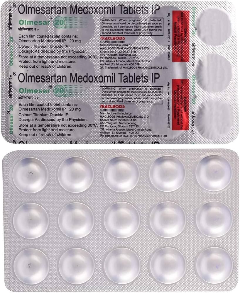 OLMEsar 20 Tablet 15 tablets