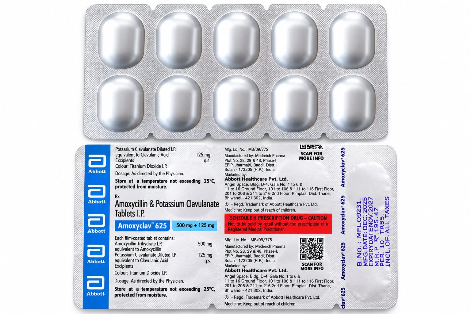 Amoxyclav 625 Tablet