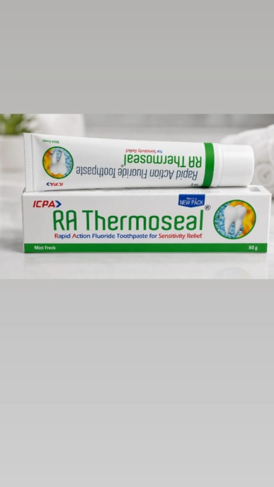 RA Thermoseal Rapid Action Fluoride Toothpaste | For Sensitive Teeth & Cavity | Flavour Fresh Mint