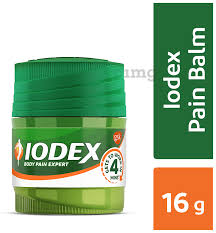 Iodex Balm | For Pain Relief From Headaches, Sprains, Neck, Shoulder, Joints, Back & Muscular Pain  16g