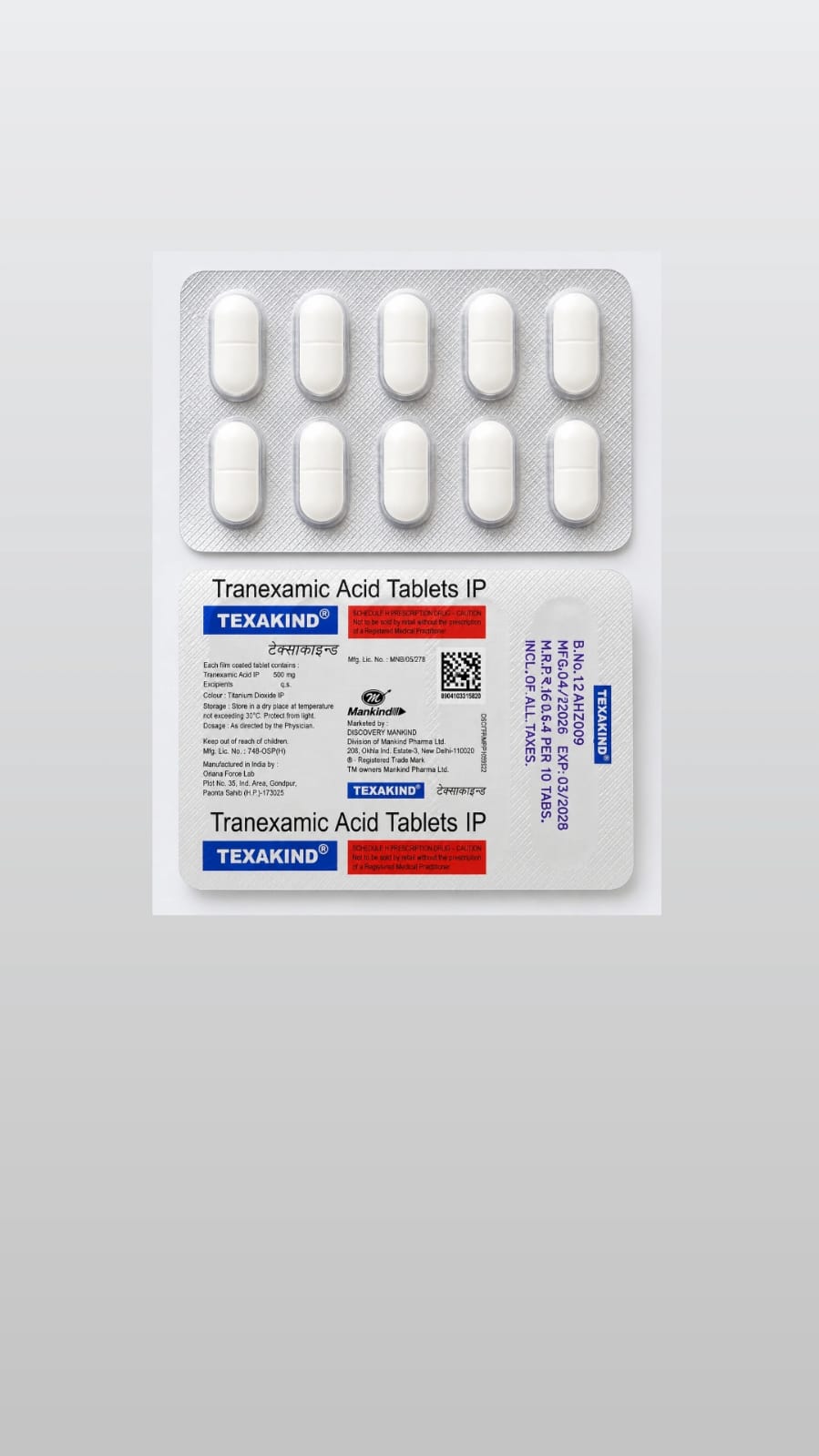 TEXAkind 500mg Tablet 10 tablets