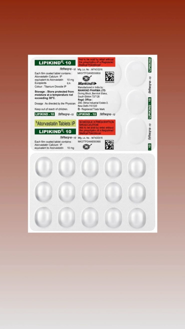Lipikind 10 Tablet 15 tablets