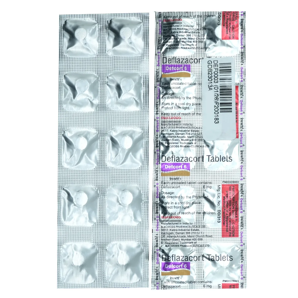 Defcort 6 Tablet 10 tablets