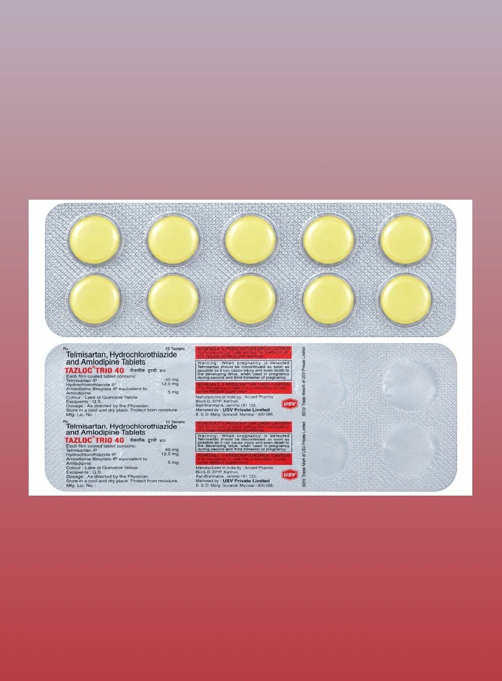 TAZloC Trio 40 Tablet 10 tablets