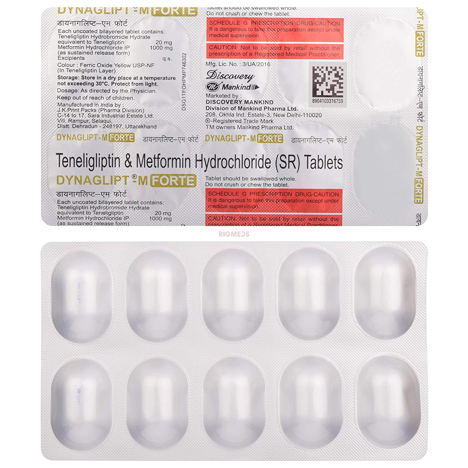 Dynaglipt-M Forte Tablet SR 10 tablet sr