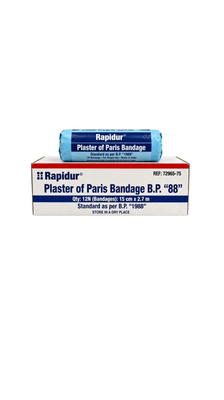 Rapidur Plaster of Paris Cast 15cm x 2.7m Bandage B.P."88".