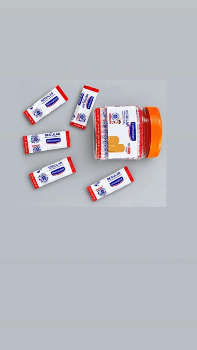 Hansaplast Regular Bandage strip | For cuts & wounds | Breathable fabric | Skin Colour