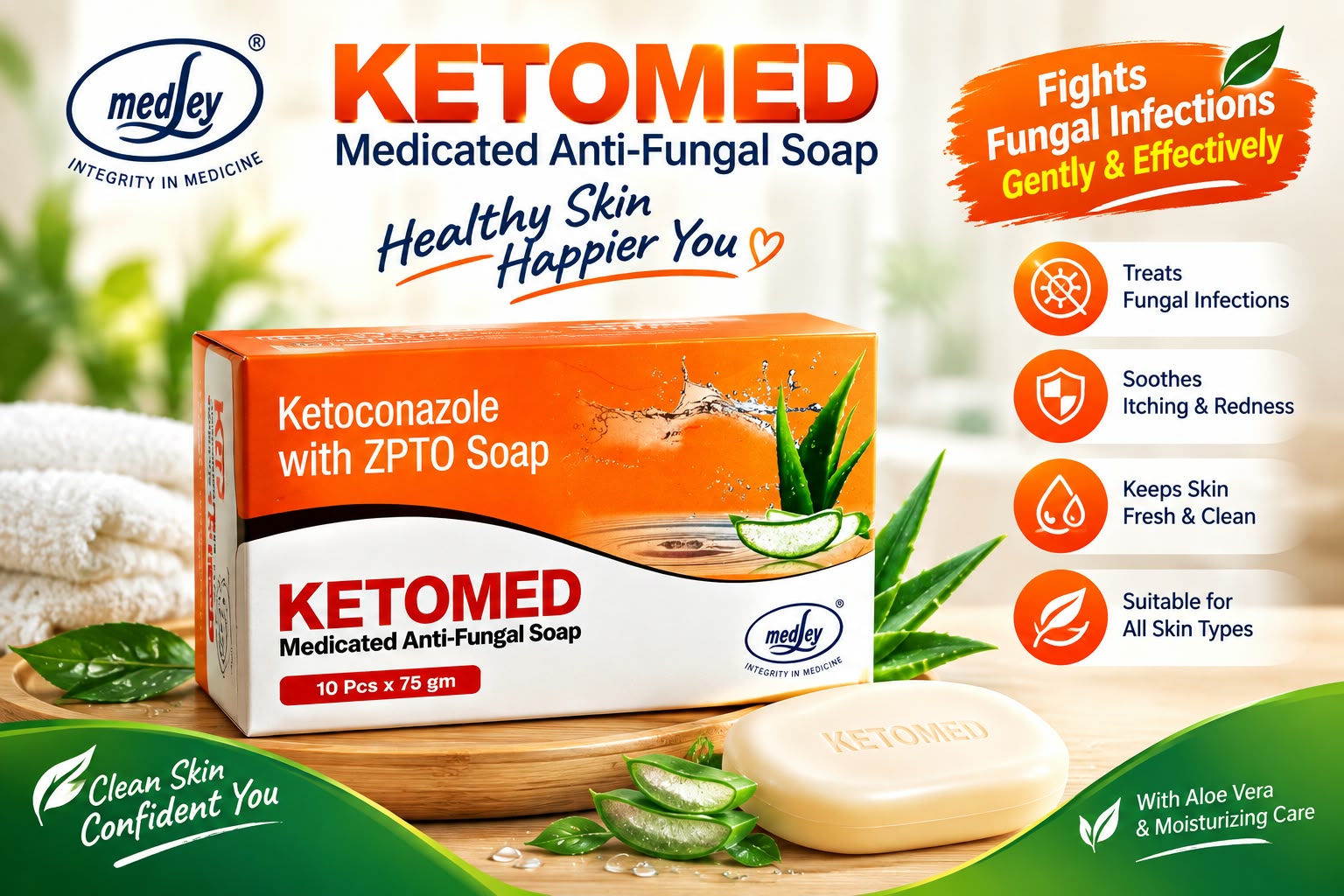 KETOMED (Ketoconazole with ZPTO Soap)