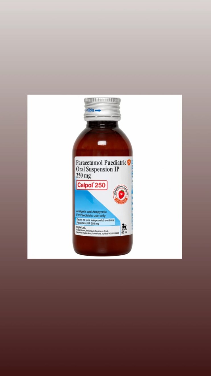 Calpol 250mg Paediatric Oral Suspension Strawberry