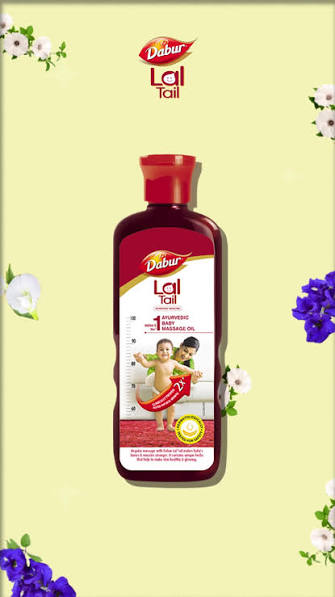 Dabur Lal Tail | Ayurvedic Baby Massage Oil | Supports Baby's Bone, Muscle & Skin Health