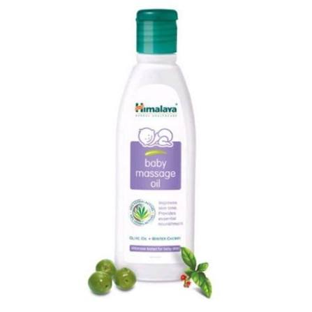 Himalaya Baby Massage Oil with Olive Oil & Winter Cherry | Improves Skin Tone | Pure, Gentle & Safe 1