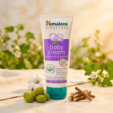 Himalaya Gentle Baby Cream | Moisturises & Soothes the Skin | Extra Soft & Gentle