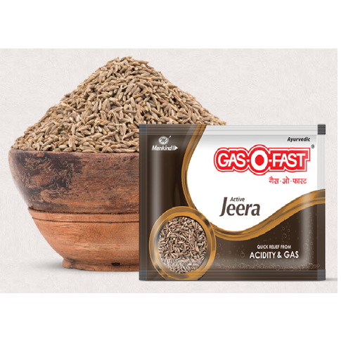 Gas-O-Fast Jeera Active Sachet | Helps Relieve Acidity