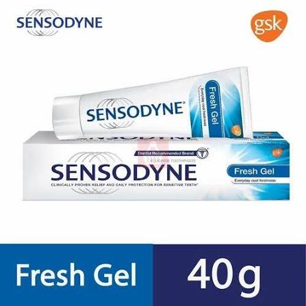 Sensodyne Fresh Gel Sensitive for Healthy Gums & Strong Teeth | Daily Protection Toothpaste 40gm.