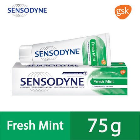Sensodyne Fresh Mint Sensitive Toothpaste | For Strong Teeth & Healthy Gums 75g