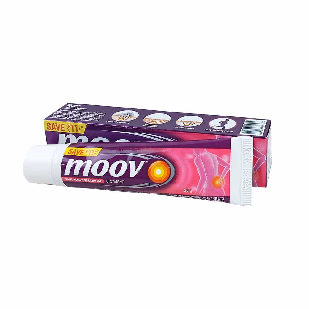 Moov Pain Relief Ointment for Back Pain, Joint Pain, Knee Pain, Muscle Pain 20g