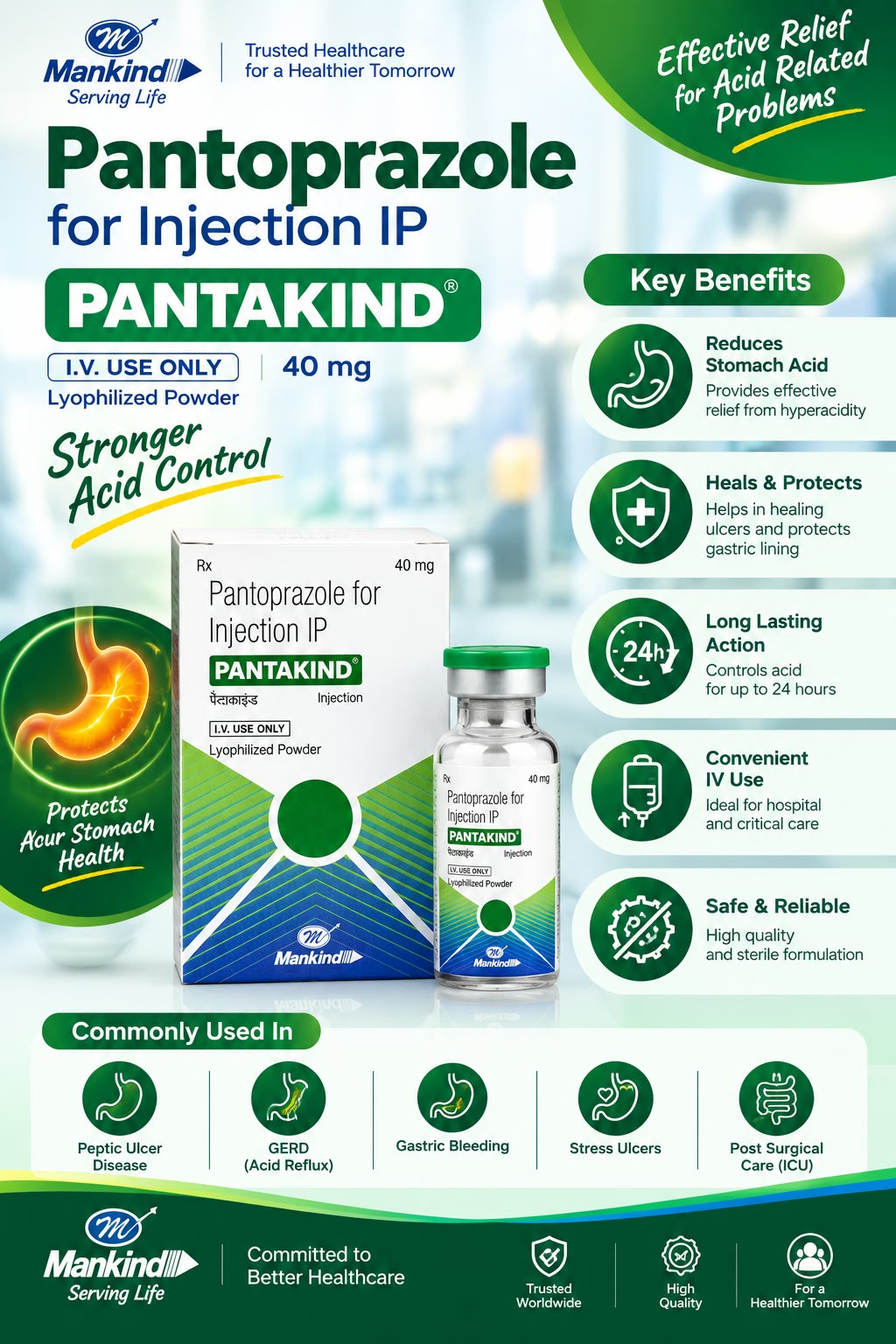 Pantakind IV 40mg Injection