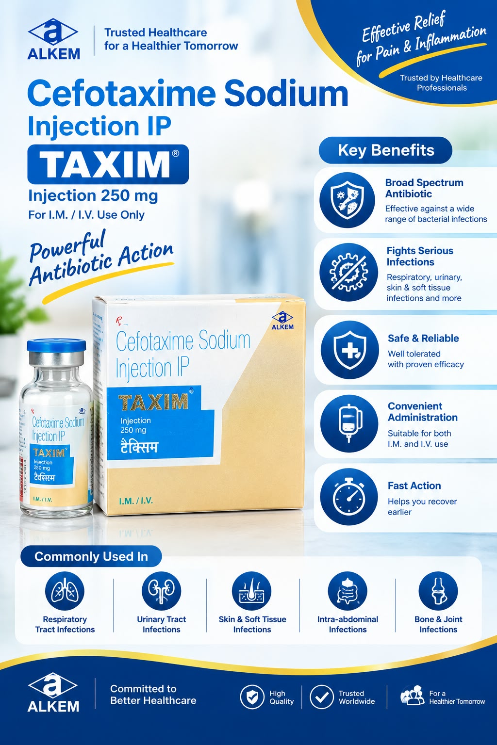 Taxim 250mg Injection