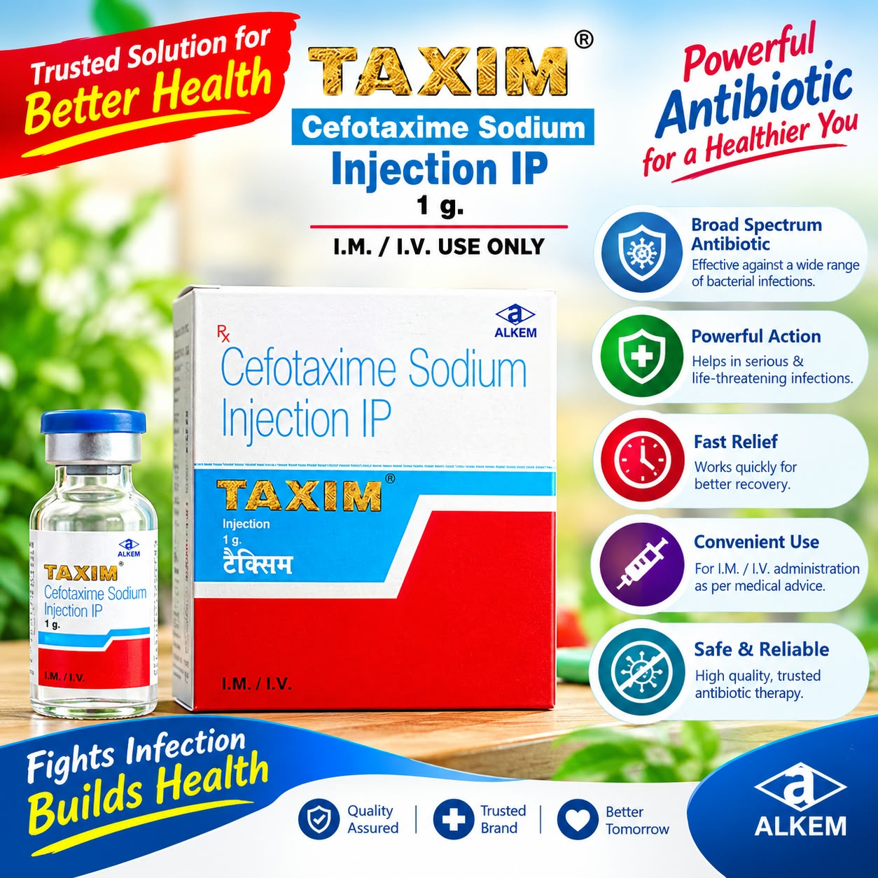 Taxim 1000mg Injection