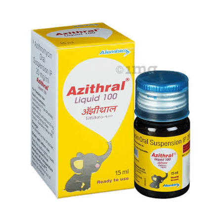 Azithral 100 Liquid 15 ml Oral Suspension