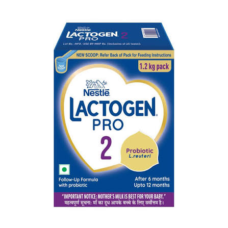Nestle Lactogen Pro 2 Powder, Follow-Up Formula with Probiotic, After 6 Months Up To 12 Months