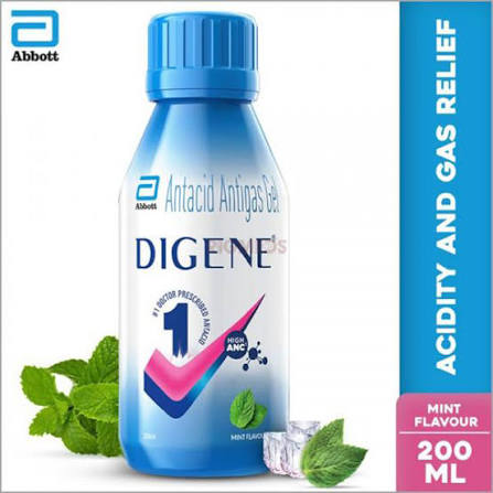 Digene Antacid Antigas Gel | For Acidity, Gas, Heartburn & Stomach Care | Flavour Mint