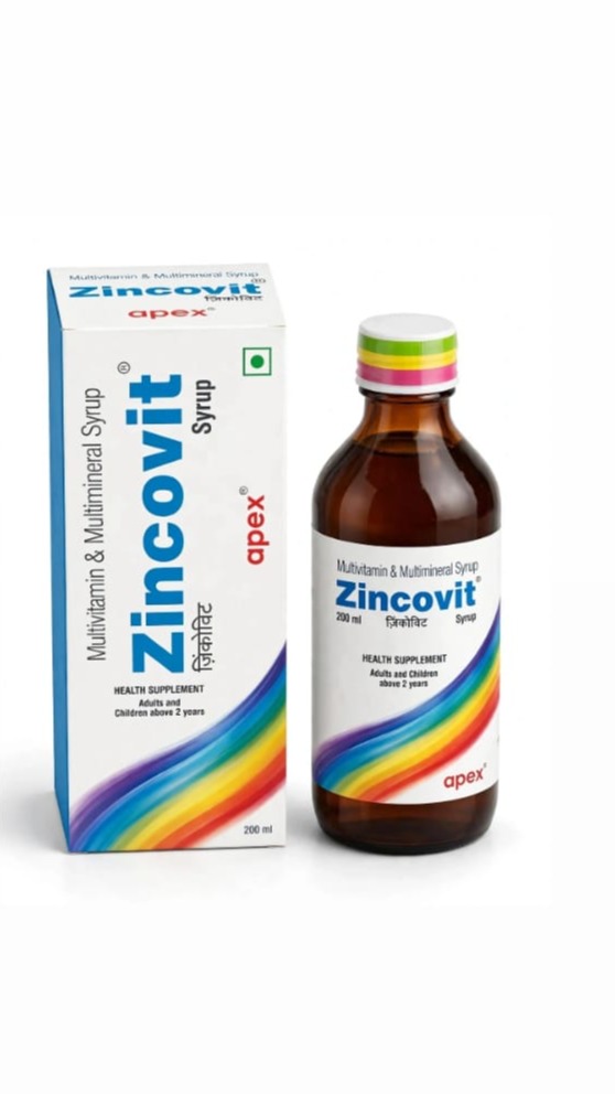 Zincovit Multivitamin & Multimineral Syrup | Helps Build Immunity ,200ml