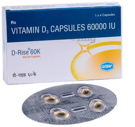 D-Rise 60K Capsule 4 soft gelatin capsules