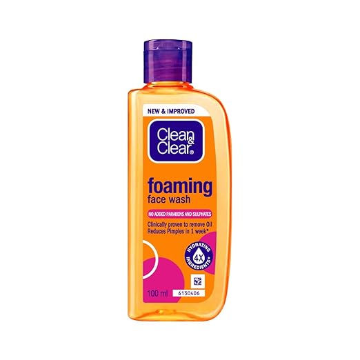 Clean & Clear Foaming Face Wash for Pimple Causing Germs 100ml
