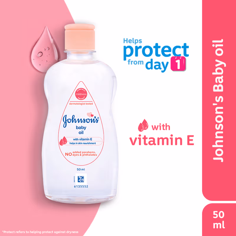 Johnson's Baby Oil with Vitamin E 50ml