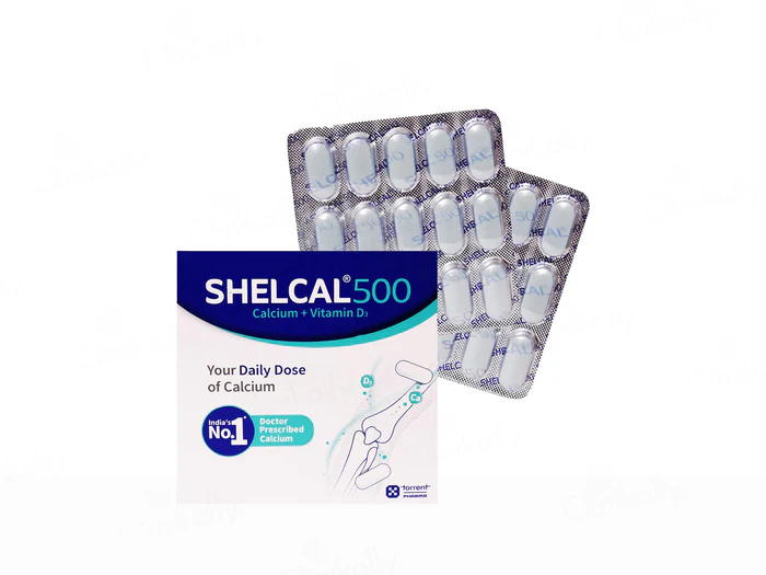 Shelcal 500 Calcium+Vitamin D3 Tablet | For Bones, Joints, Muscles Care | Supports Immunity | Daily Mineral Blend