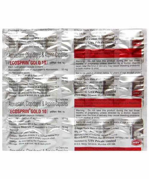 Ecosprin Gold 10 Capsules