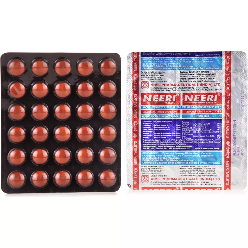 Aimil Neeri Ayurvedic Tablet for Urinary Tract Health (30 Each)