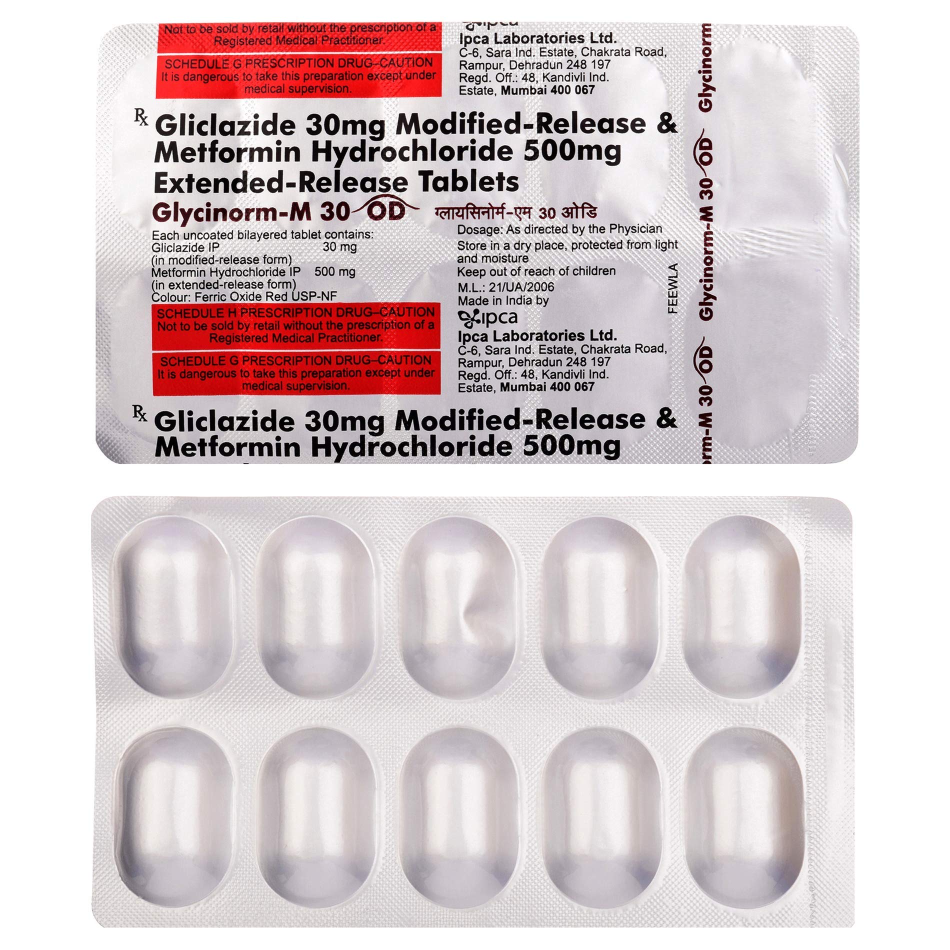 Glycinorm-M 30 OD Tablet ER