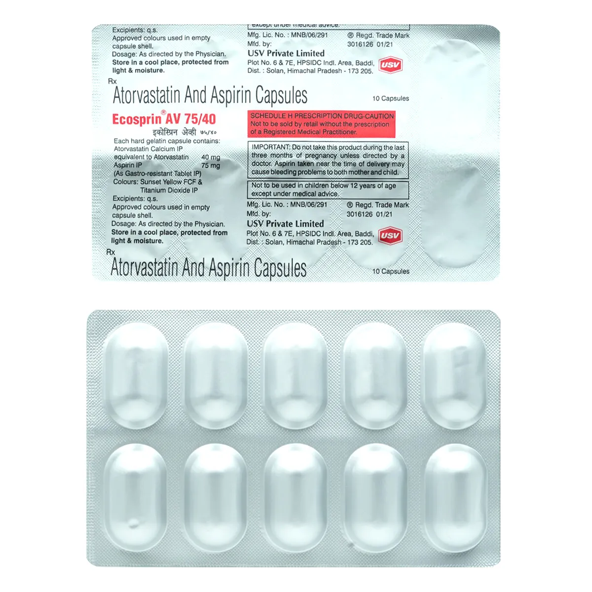 Ecosprin AV 75/40 Capsules
