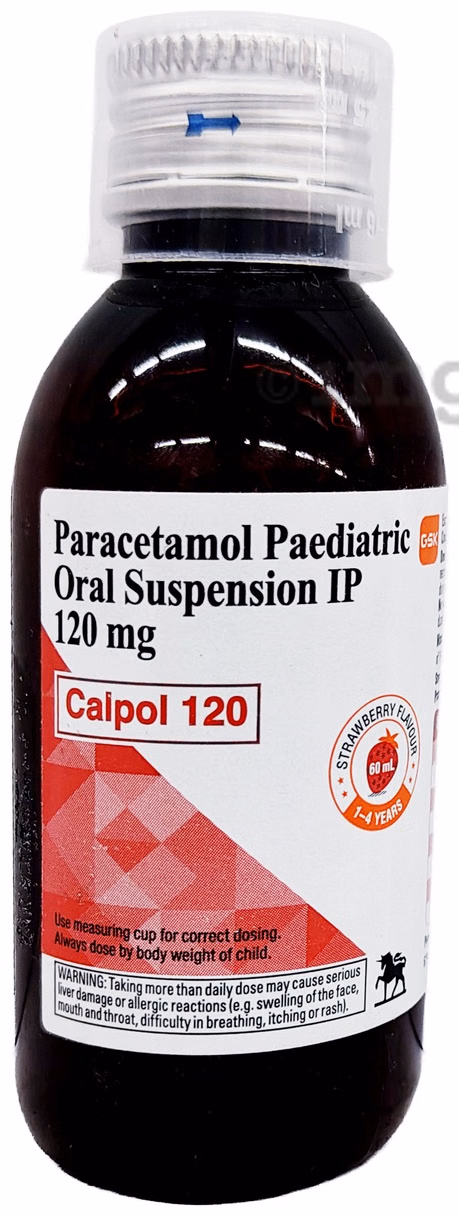 Calpol 120mg Suspension Strawberry