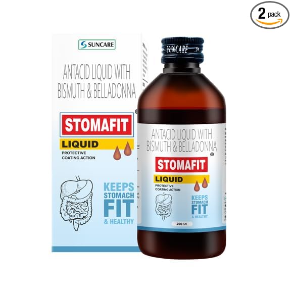Stomafit Antacid Liquid | Protective Coating Action for Gut Health ,450ml